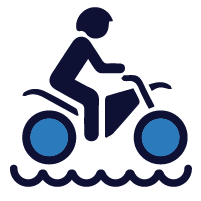 Motorcycle insurance icon